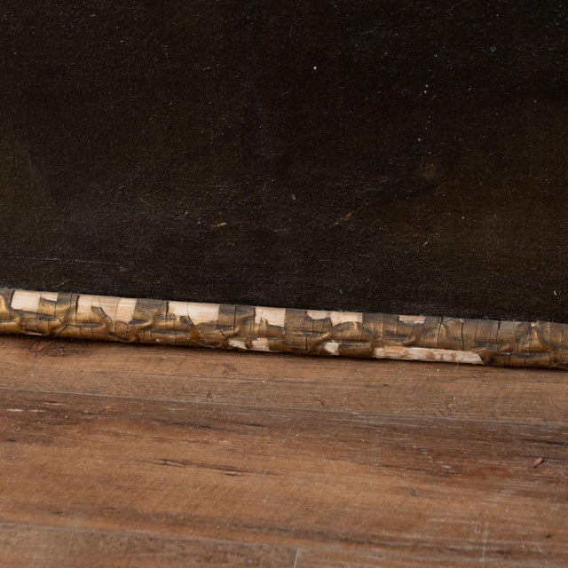 Large Original Oil on Canvas Painting of Interior Scene With Hunter, Denmark Circa 1900 For Sale - Image 10 of 13