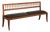 Mid 20th Century Yale Burge Spindle-Back Bench W/ Black Seat For Sale