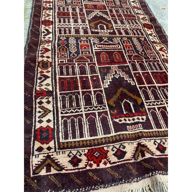 Vintage Baluch Hand-Knotted Afghan Rug For Sale - Image 18 of 18