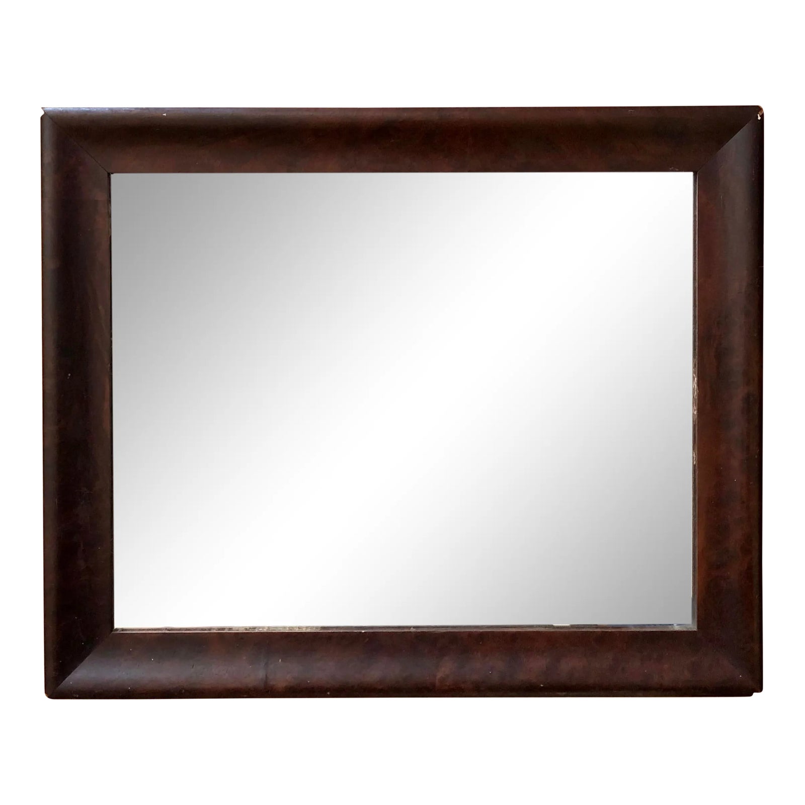 Antique Burl Wood Wall Mirror Chairish