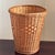 Mid-20th Century Natural Wicker Wastepaper Basket For Sale - Image 4 of 13