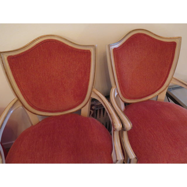 Orange William Switzer Expertly Re-Creates Louis XVI Bergère Side Chairs For Sale - Image 8 of 9