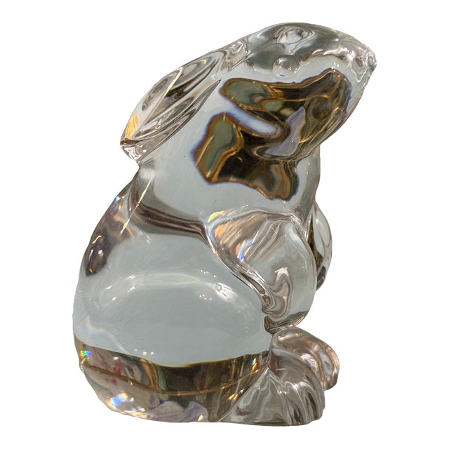 Baccarat Crystal Bunny Rabbit Figurine For Sale
