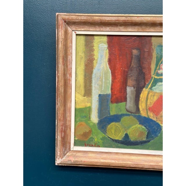 Mid-Century Modern Svän Grandin, Nature Morte, 1960s, Oil on Panel, Framed For Sale - Image 3 of 18