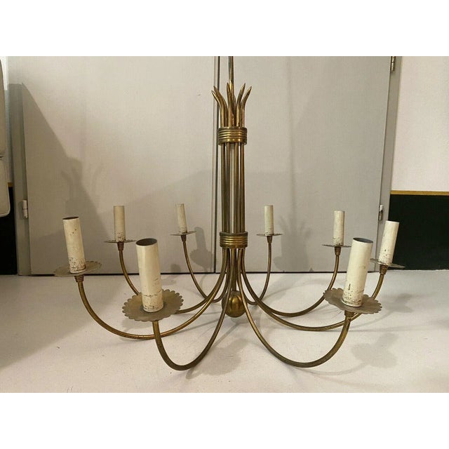 Italian Mid-Century Chandelier by Guglielmo Ulrich, 1945s For Sale - Image 15 of 16