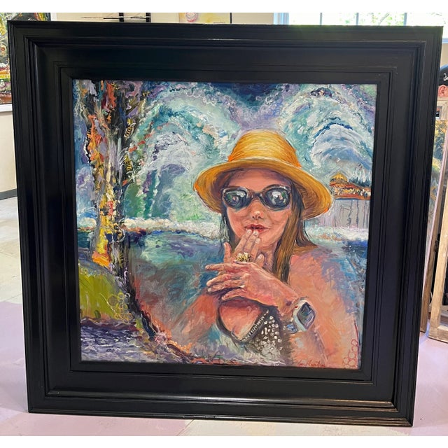 2020s "The Bee's Knees", Large Oil Painting, Figurative Art For Sale - Image 5 of 6