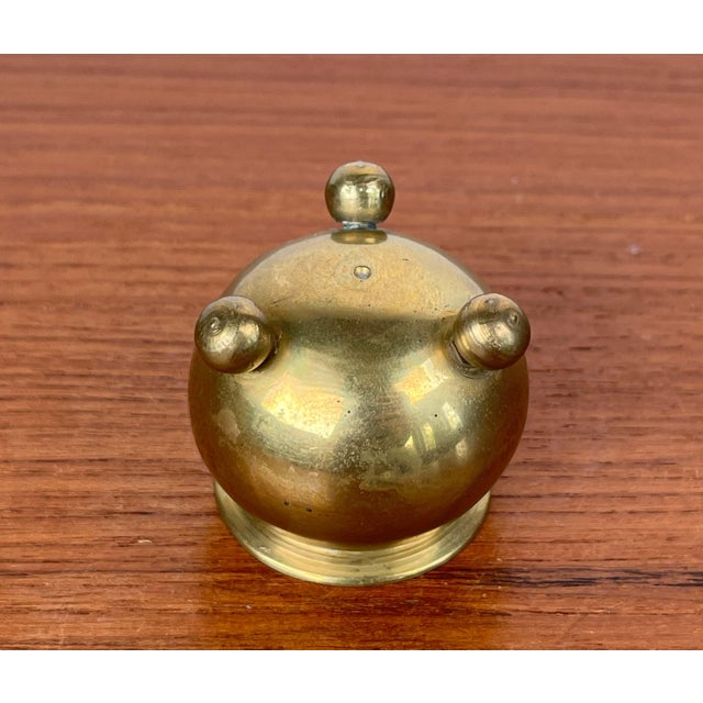 Mid-Century Modern Traditional Swedish Brass Candleholder, 1960s For Sale - Image 4 of 14