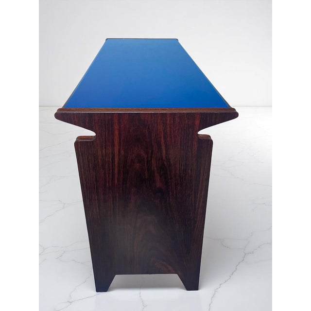 Osvaldo Borsani Mid-Century Italian Table Desk attributed to Osvaldo Borsani, 1950s For Sale - Image 4 of 18