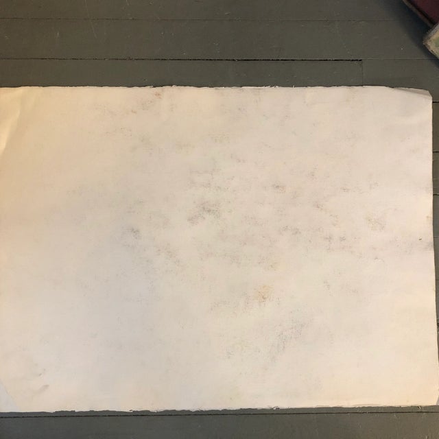 1970s Original Vintage Male Nude Charcoal Pastel Drawing Signed For Sale - Image 5 of 6