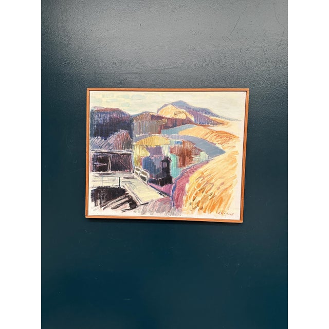 Gustaf Höglund, Mine at Silfhyttan, Dalarna, Framed, 1960s, Oil Painting on Canvas, Framed For Sale - Image 18 of 18