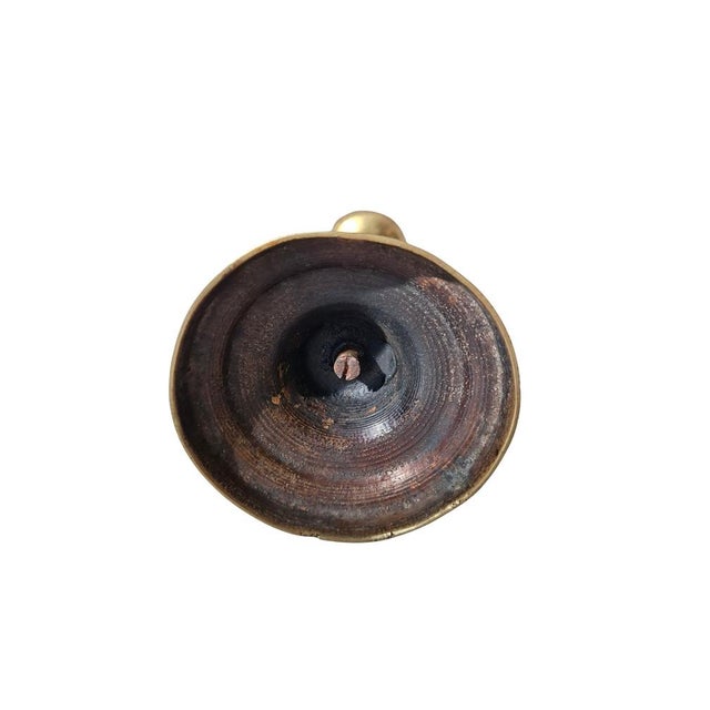 1950s Vintage Brass Candleholders, 1950, Set of 2 For Sale - Image 5 of 9