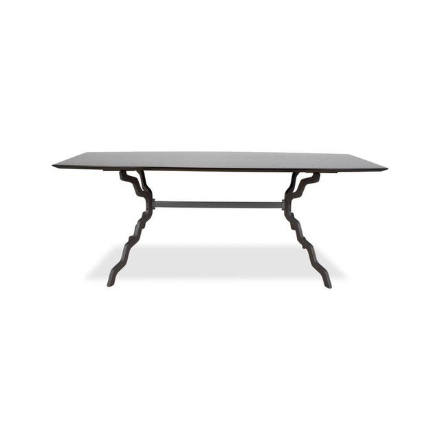 Zanotta Wood and Metal Dining Table For Sale - Image 10 of 12