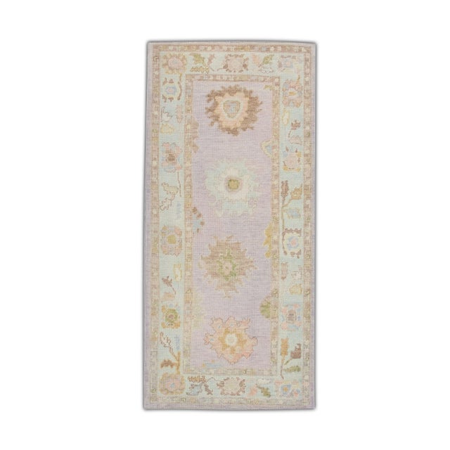 Modern Turkish Oushak Rug 3'2'' x 6'4" For Sale - Image 10 of 10