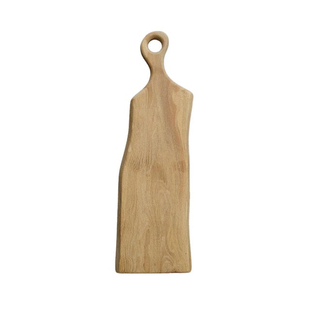Long Oak Wood Serving Board For Sale - Image 4 of 4