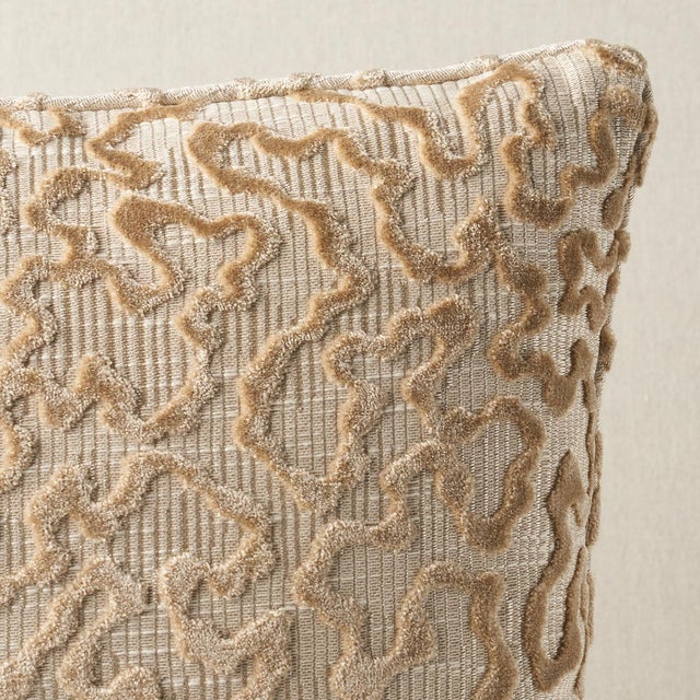 This pillow features Janis Velvet with a self welt finish. This handsome update of a traditional pattern features a...