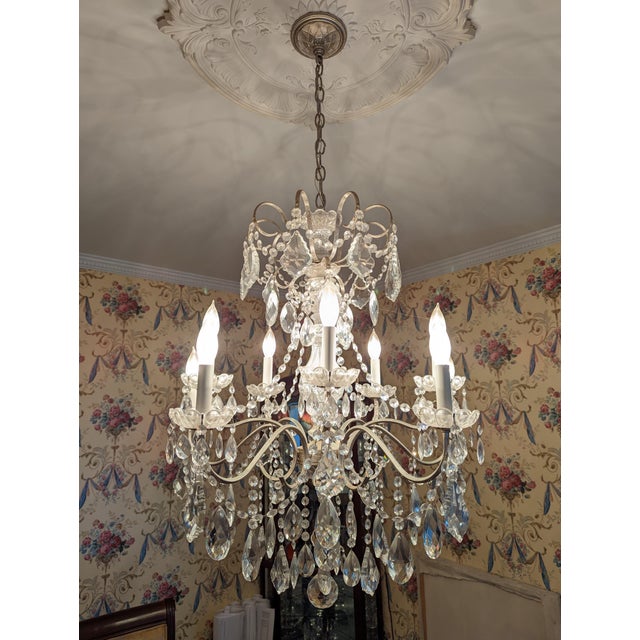 Schonbek Antique Silver Chandelier Model 3657H with Certificate of Authenticity. Excellent condition. Original owner. Ten...