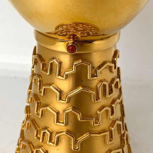 Vintage German Bernd Cassau Paderborn Gilt Sterling Silver Chalice For Sale In Denver - Image 6 of 12