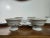 White Vintage Wawel Poland Porcelain Tea Cup Saucer Set 5 Floral Gold Trim - 10 Pcs For Sale - Image 8 of 18