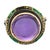Art Nouveau 1910s Art Nouveau 7.25 Carat Amethyst 14k Yellow Gold Enamel Cocktail Ring, Size 6.75 For Sale - Image 3 of 6