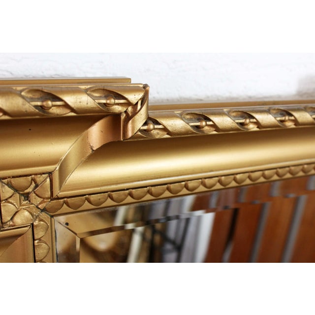 Vintage Golden Mirror For Sale - Image 3 of 11