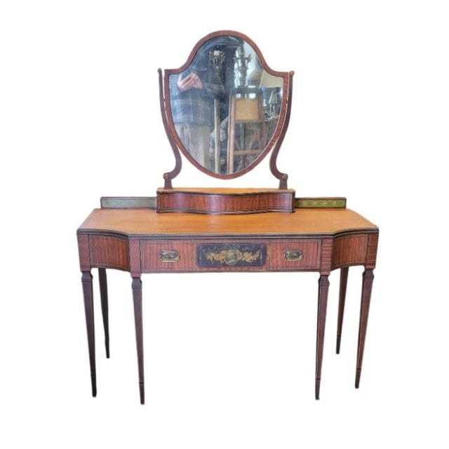 Beautiful 1920s Satinwood French Dressing Table For Sale - Image 16 of 16