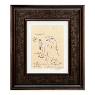 Pablo Picasso Trip to Paris 3 Limited Edition Framed For Sale