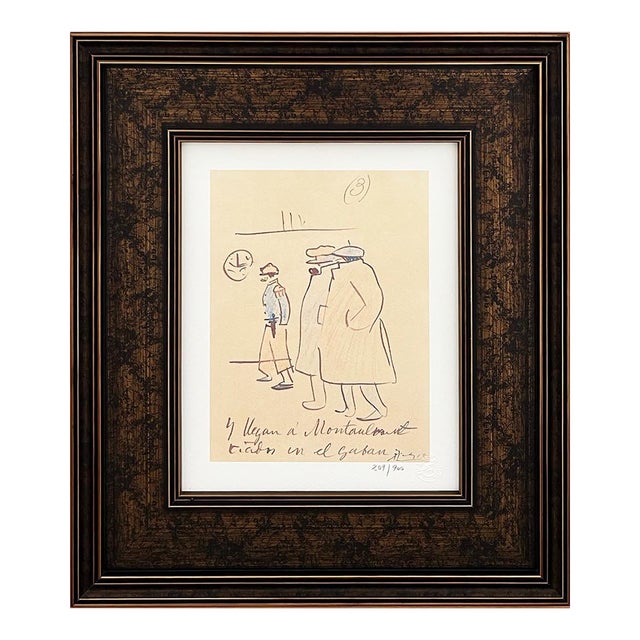 Pablo Picasso Trip to Paris 3 Limited Edition Framed For Sale