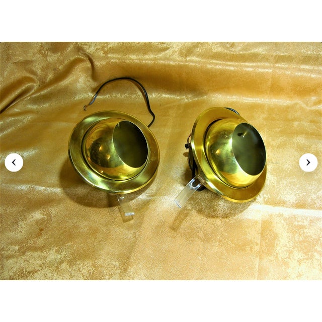 1990s Mid-Century Modern Art Deco Brass Spotlight from Hillebrand Lighting, 1990s For Sale - Image 5 of 9