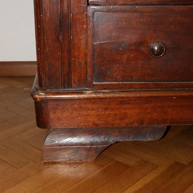 Vintage Brown Wooden Wardrobe For Sale - Image 6 of 12