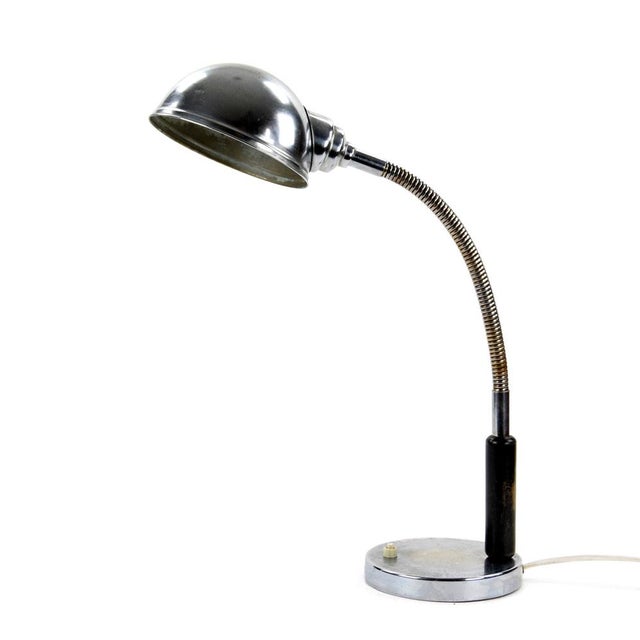 Wood Industrial Table Lamp, 1940s For Sale - Image 7 of 7