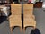 1980s Set of 4 French Vintage Banana Leaf Dining Chairs For Sale - Image 5 of 7