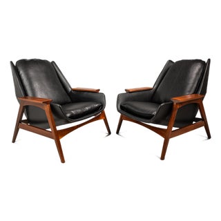 Mid-Century Modern Model 800 Malabar Lounge Chairs Attributed to Mel Abitz for Galloway's, Usa, C. 1959 - Set of 2 For Sale