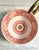 Pink Flower Handcrafted Vessel Basin Ceramic Modern Style, Moroccan Basin Sink Bowl with Brass Drain For Sale - Image 4 of 10