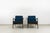 Blue Vintage Armchairs from SFM, Poland, 1960s, Set of 2 For Sale - Image 8 of 15