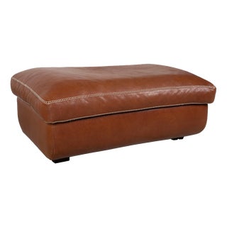Valentino Ottoman in Leather from Machalke For Sale