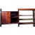 Bookcase in teak original 60s, design vittorio dassi, composed of three wooden uprights (not metal!), 3 closed elements of...