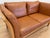 Vintage Danish Two Seater Sofa in Cognac Leather with Oak Frame For Sale - Image 10 of 11