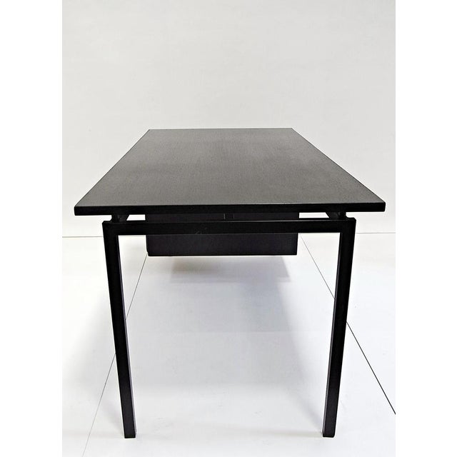 Mid-Century Modern Writing Desk in Black Stained Oak by Herbert Hirche for Christian Holzäpfel KG, Germany, 1960s For Sale - Image 3 of 18