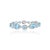 Metal 25.92 Cts Blue Topaz Diamond Modern Bracelet For Sale - Image 7 of 8