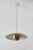 Alvaro Benitez Gabi' Perforated Brass Dome & White Painted Metal Pendant by Alvaro Benitez For Sale - Image 4 of 13