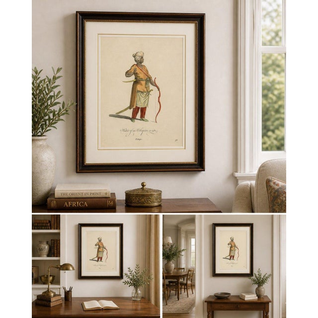 Hollywood Regency European School Artist, Habit of an Ethiopian, 1749, Engraving For Sale - Image 3 of 9