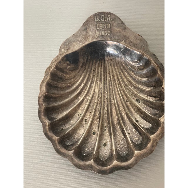 Vintage silverplate shell shaped Catchall.