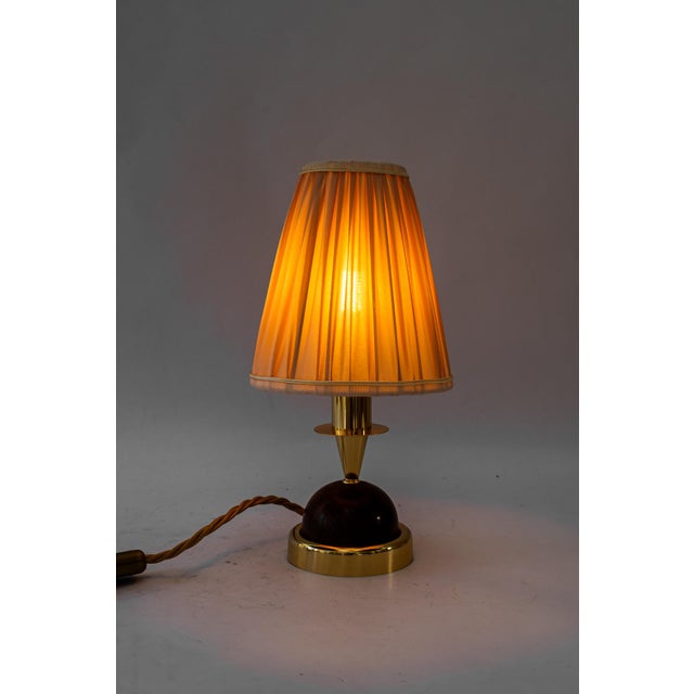 1950s Small Table Lamp with Fabric Shade from Rupert Nikoll, 1950s For Sale - Image 5 of 14