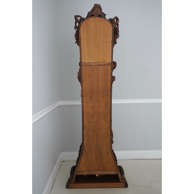 Franz Hermle Rococo Style Carved Grandfather Clock For Sale - Image 17 of 18