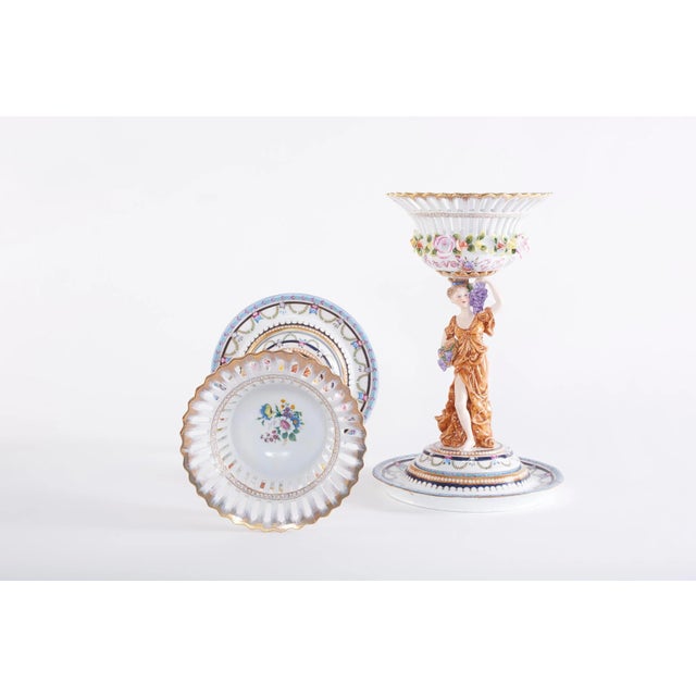 Late 20th Century Gilt Gold / Glazed Porcelain Decorative Bowls - a Pair For Sale - Image 9 of 13