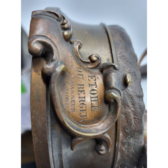 Levasseur Henri Louis, The Shepherd's Star, 1880s, Bronze For Sale - Image 14 of 18