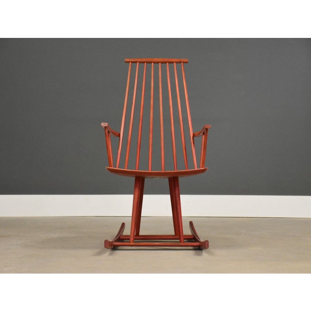 1960s 1960s Danish Modern Rocking Chair by Jorgen Baekmark for FDB Mobler For Sale - Image 5 of 11