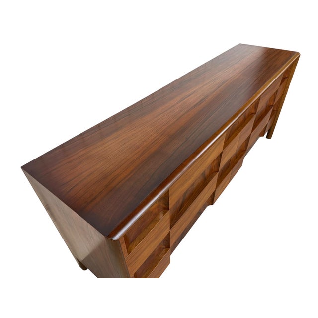 Mid-Century Swedish Modern Edmond Spence Brutalust 8-Drawer Dresser For Sale In Philadelphia - Image 6 of 13