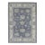 Blue Handwoven Modern Turkish Oushak Rug 4'11" X 6'8" For Sale