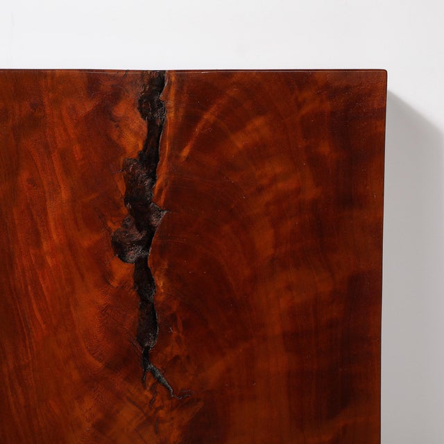 Brown Mid-Century Carved Wood Sculpture "Caballo De Paso Ii" Signed Jeffrey Brosk For Sale - Image 8 of 11